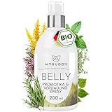 MYBUDDY Belly Probiotika & Verdauung Bio Spray für Hunde: Unterstützt Bauch & Immunsystem, fördert Magen Darm Gesundheit reduziert Graß & Kotfressen, Sodbrennen (200 ml, Belly Spray)