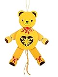 Rudolphs Schatzkiste Holzspielzeug Hampelmann Teddy bunt Höhe=26cm NEU Spielfigur Hampelfigur Holzfigur Holzspielzeug Holzgestaltung Kreativ Spielsortiment Spiele Holz Seiffen Erzgebirge Spie