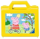 Ravensburger Kinderpuzzle 05576 - Spaß mit Peppa - 12 Teile Peppa Pig Würfelpuzzle für Kinder ab 4 Jahren