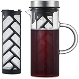 SILBERTHAL Kaffeebereiter Glas 1.2l - Cold Brew Coffee Maker mit Filter für kaltgebrühten Kaffee - auch für heißen Tee - mit verbessertem Filter 2024…