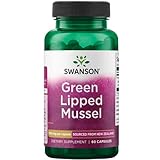 Swanson Green Lipped Mussel (Grünlippmuschel), 500mg, hochdosiert, 60 Kapseln, Laborgeprüft, Sojafrei, Glutenfrei, Ohne Gentechnik