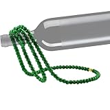 Perlen-Weinhalter, Arbeitsplatte, Edelstein-Halskette, Metallkette, Hängeregal – kreatives Luxus-Weinregal, Weinflaschenhalter für Küche, Heimdekoration