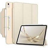 Fintie Hülle für iPad Air 11 Zoll M3 2025/ M2 2024, iPad Air 5. Generation 2022/4. Gen 10,9 Zoll Case - [Magnetverschluss] Leichte Standhülle mit Durchscheinend Mattierter Rückseite, Champagner