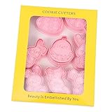 MAGICLULU 1 Satz Osterschablonen Fußballkeks Ausstechformen Keksform Dekoration Keksbackstempel Fondant-stempel Prägeformen Für Kekse Keks Briefmarken Prägeform Für Kekse Pp Rosa