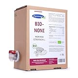 Ayursana Noni Saft original 3 Liter Karton – 100% Bio-Direktsaft – Aus Wildsammlung, fermentiert im Ernteland – Naturtreu: ohne Zusätze & Aromastoffe – Saft aus der Nonifrucht Morinda Citrofolia