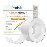 Evolsin® Transparentes Narbenpflaster – für Narben aller Art – Narbenpflaster aus Silikon reduziert sichtbar Narben - für eine einfache Behandlung (200 cm)