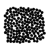 Veemoon 1000 Stück Pelzkugelschmuck Fusselkugeln Für Trockner Party Pelzbommeln Für Hüte Fell Dekoration Ball Wolle Stricken Weihnachten Plüsch Pompons Groß Bommelkugeln Polyester Black