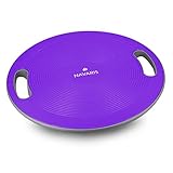 Navaris Balance Board mit Griff - Therapie Kreisel Wackelbrett - Fitness Reha Balance Kraft Training - Sport Board Disc Ø 40cm - Wippbrett Therapiekreisel