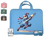 bunnyboo Tasche für TipToi - Platz für bis zu 8 Bücher - TipToi Starterset mit Einsatz für Tiptoi Stift, TipToi Kabel und Batteriefach - TipToi Tasche Stift (Schattenkrieger Leo)