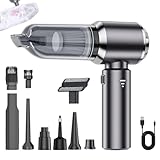 Generisch Handstaubsauger, kabellos, Handstaubsauger - 4-in-1-Kompaktauto-Staubsauger und Gebläse,Akku-Handstaubsauger, Staubsauger-Autozubehör für den Desktop