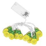 VERDANVERSE LED Lichterkette mit LED Ananas Dekorative Lichter für Schlafzimmer und Partys Ornament für Festliche Batteriebetrieben Lieferumfang Enthalten