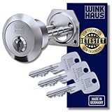 Winkhaus X-Pert Außen-Zylinder für Garagen Oder Kastenschlösser - Hochwertiger Schließzylinder mit Bohr- & Ziehschutz (SKG**) | DIN en 1303 & 18252 Zertifiziert | Made in Germany - Seit 1854