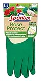 Spontex Rose Protect Gartenhandschuhe, extra robust für Dornen und Hecken, mit FSC-Naturkautschuklatex, Größe L, 1 Paar