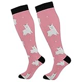 Sneaker Socken Niedliches Alpaka-Einhornhorn Sportsocken Bequem Classic Socken Haltbarkeit Fitness Socken Für Trekking Outdoor Basketball 50cm