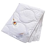 PROCAVE Baumwolle Komfort Qualitäts-Bettdecke für den Sommer 135x200cm, leichte Baumwolldecke, waschbar, aus der Natur, atmungsaktiv & wärmeausgleichend, 100% aus Deutschland