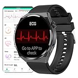 DigiKuber Smartwatch EKG Herren, IP68 wasserdichte Damen Smart Watch mit Herzfrequenz SPO2 PPG Schrittzähler Blutdruck Schlafmonitor für Android/iOS