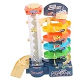 HOOTNEE 1 Set Elektrisches Parkhaus Bauspielzeug, Parkgaragen Für Jungen, Kleinkinderspielzeug, Kleinkinderautospielzeug, Bauspielzeugautos, Parkhaus Bauspielzeug, Kinderautospielzeug,