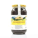 Buchweizen-Honig von ImkerPur®, 1200 g, kaltgeschleudert, kräftig-herb, mit einer kräftigen Getreide-Note