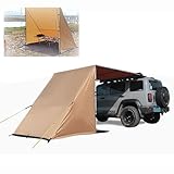 Auto Vorzelt mit Abnehmbarem Dreieckigem Schutz, PU3000mm, UPF30+, Auto Markise Wohnwagen Camping Vorzelt (Size : 200x250cm/79x98in)