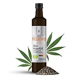 OELESTO® BIO Hanföl [250ml] kaltgepresst - edles reines Hanfsamenöl - Dips, Salatdressings, Smoothies - Salatöl - Omega-6- & Omega-3-Fettsäuren - Hanf