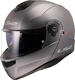 LS2, Casque modulable Moto Strobe II matt Titanium, XL
