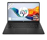 HP Laptop mit 17,3' FHD Display, AMD Ryzen 3 7320U, 8 GB DDR5 RAM, 512 GB SSD, AMD Radeon-Grafik, Windows 11, QWERTZ, Schwarz inkl. 25 GB Dropbox-Speicher für 12 Monate