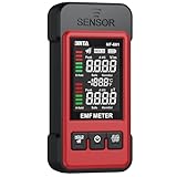 BINTA EMF-Messgerät 2 in 1 EF/MF Digitale Strahlungsdetektor für Elektromagnetische Felder mit Akustischer Alarm Farbbildschirm Strahlungszähler 1~1999 V/m EMF-Detektor für Küche Büro Fabrik