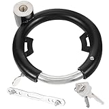 Luxshiny Rundes Fahrradschloss aus Stahl Verschleißfestes Elektrofahrrad Bügelschloss Tragbares Metallschloss für E bikes und Outdoor Radtouren