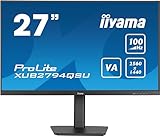 Ecran PC - IIYAMA - XUB2794QSU-B6 - 27 VA WQHD 2560 x 1440 - 1ms - 100Hz - HDMI DP - Pied réglable en hauteur