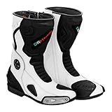 DRH RAPIDO BR1 Motorrad-Rennschuhe, Schwarz , 46 EU