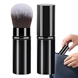 Tragbarer Make-up-Pinsel für Foundation, Make-up-Pinsel | Kleine Teleskop-Kosmetikbürsten, tragbare Gesichts-Make-up-Pinsel für das Gesicht, Puderpinsel für Anfänger