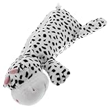 HEALSOPTHY Plüsch Federmäppchen mit Kuhmuster Weiche Stiftetasche mit Reißverschluss Geräumiges Stifteetui für Schule Büro Multifunktionaler Stiftehalter für Mädchen und Erwachsene