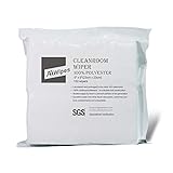 AAWipes Cleanroom Reinigungstücher, 22,9 x 22,9 cm, Doppelstrick, 100 % Polyester, fusselfreie Tücher mit ultrafeinen Filamenten, laserversiegelter Rand, Klasse 100 Tücher, ultraweiche Vliestücher