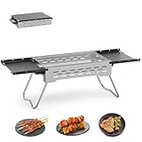 Camping Grill Holzkohle Klappbar Klappgrill Holzkohlegrill Outdoor-Grill - BBQ-Grill für Camping, Grillpartys, Picknicks, Außenküche & Gartenkochen