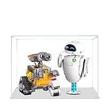 Acryl-Vitrine für Lego 43279 Wall-E und Eva Roboter Bauset, staubdichte Displaybox, transparente Box, Displaybox kompatibel mit Lego 43279 (nur Gehäuse, kein Modell) (Transparent 3MM)