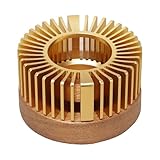 Teestövchen – Goldene , Heizboden, Teewärmer für , luxuriöses Champagner/Gold, Eapoten-Heizung, Armer-Basis, Aluminiumlegierung, Getränkearmer, stabile Heimdekoration für Wohnzimmer