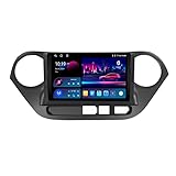 Android 14 Autoradio Stereo 9 Zoll HD Digital Multi-Touchscreen Für Hyundai i10 2014-2017 Mit Navigation Bluetooth-Unterstützung Radio Lenkradsteuerung Mit,8 Core 4G+WiFi 8G+128G