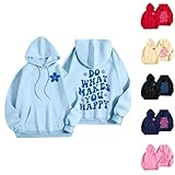 Hoodie Kapuzenpullover Casual Sport Langarm Leicht Sweatshirt mit Kapuze Pullover Bequemes Einfarbig Langarmshirt Longpullover 2D Bedruckter Lässige Streetwear Süßer Pullover Für Männer Und Frauen