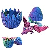 3D-Gedruckter Drache mit Ei, Drache in 3D gedruckt in einem Ei, bewegliche Fidget Spielzeug, Heimdekoration, Drachenspielzeug, Sammlerfiguren für und