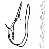 NETPROSHOP 1 Set Knotenhalfter und Seil-Zügel für gebissloses Reiten Gr. Shetty, Pony, Cob, Full, Groesse:Shetty, Farbe:Dunkelblau