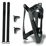 SKS GERMANY ANYWHERE TOPCAGE Flaschenhalter, Fahrradzubehör, Flaschenhalterung für Fahrräder, inklusive Gurte für Rohre mit Durchmesser bis 80 mm, sicherer Flaschenhalt, schwarz