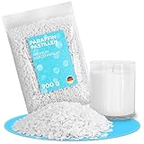 molinoRC Kerzenwachs - 900g reines Paraffinwachs für Kerzen - Qualität aus Deutschland - Kerzenwachs zum Gießen - sauber brennendes Schmelzlicht Wachs - Wachs für Kerzen - Wachspastillen