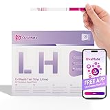 OvaMate Ovulation Teststreifen, Ovulation Predictor Kit, Frauen Fruchtbarkeit Tracking und Schwangerschaft Planung Kit mit Free Ovulation Calculator iOS und Android APP-30 Tests