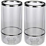 Bambelaa! Weinkühler Sektkühler Flaschenkühler doppelwandig … (Plastik, 2 Stück)