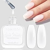 TOMICCA Milchig Weiß Nagellack, 15ml Glänzend Schnelltrocknender Langanhaltender, Weiss auf Wasserbasis Nagellack für DIY Nail Art Maniküre