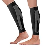 Qullmartle 2 Stück Wadenbandage,Kompressionsstrümpfe Sport Herren Damen,Waden Kompression,Wadenbandage Compression Sleeves Lower Leg,Compression Socks für Sport, Fussball,Laufen (M)