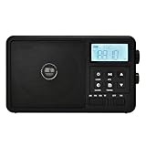 Juqoyue Tragbares Internetradio Beste Empfangsqualität FM Kabellose Bluetooth-Lautsprecher LCD-Bildschirm Unterstützung Schlaf-Timer EU-Stecker