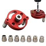 Bohrführungslokator, vertikaler selbstzentrierender Dübelvorrichtungs-Set, 3/4/5/6/7/8/9/10 mm Bohrbuchsen, Holzbearbeitung, gerader Lochstanzer, Dübel, Vorrichtung, Positionierer, Handbohrer