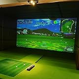 FLEAGE Golfsimulator-Bildschirm, Golfsimulatoren mit HD-Schalldämmung für Zuhause, 0,4 cm dick, robust, besonders langlebig, schlagfest, Indoor-Übungs-/Spielspiel-Unterhaltungstools 320x400cm