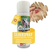 Silberspray für Tiere I Wundspray Wundschutz Pferd Hund Katze I Silber Spray Wundheilung I Aluminium Spray Wunddesinfektion I Silver Spray Sprühpflaster I Spray Wundversorgung & Desinfektion 200ml